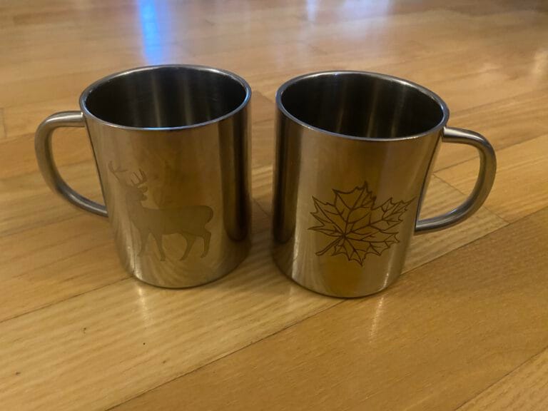 Lasergravur auf Thermotasse mit individuellen Motiven